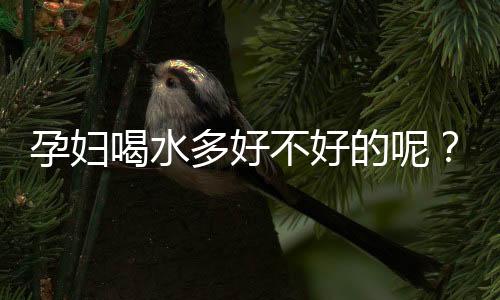 孕妇喝水多好不好的呢?